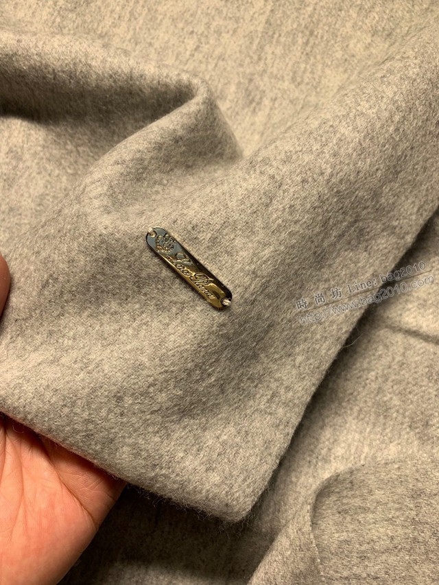 Loro Piana男女款圍巾 Lp輕水波紋羊羔絨混絨圍巾  mmj1133
